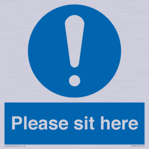 Please sit here